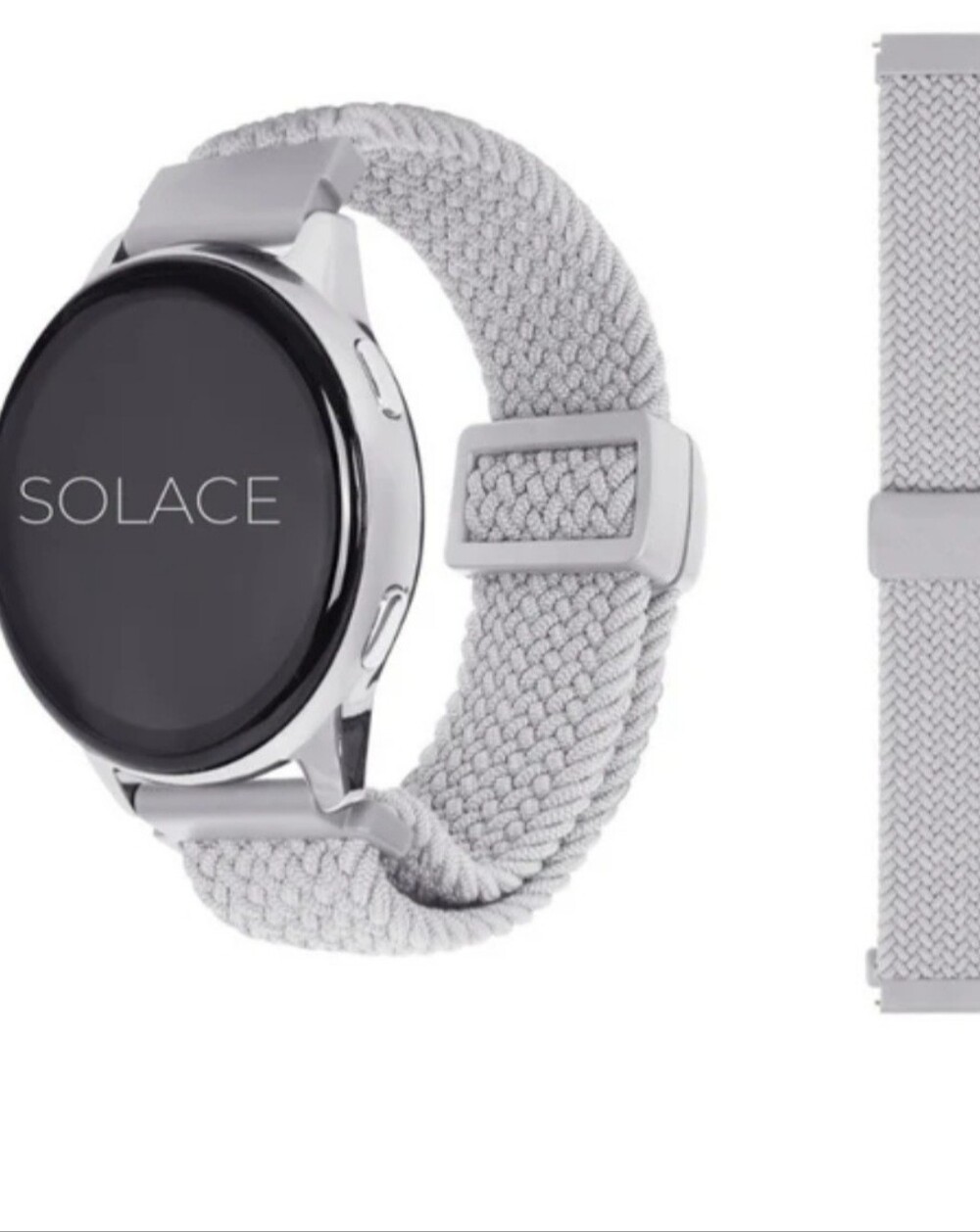 Solace Outlander Adapt Braided Smart Watch Band - Light Gray